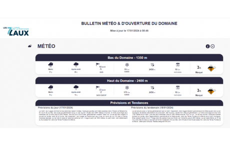 Sortie du mercredi 17/01/2024 maintenue