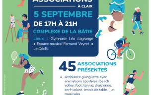 NOUS SERONS PRESENTS AUX FORUMS DES ASSOCIATIONS SUIVANTS :